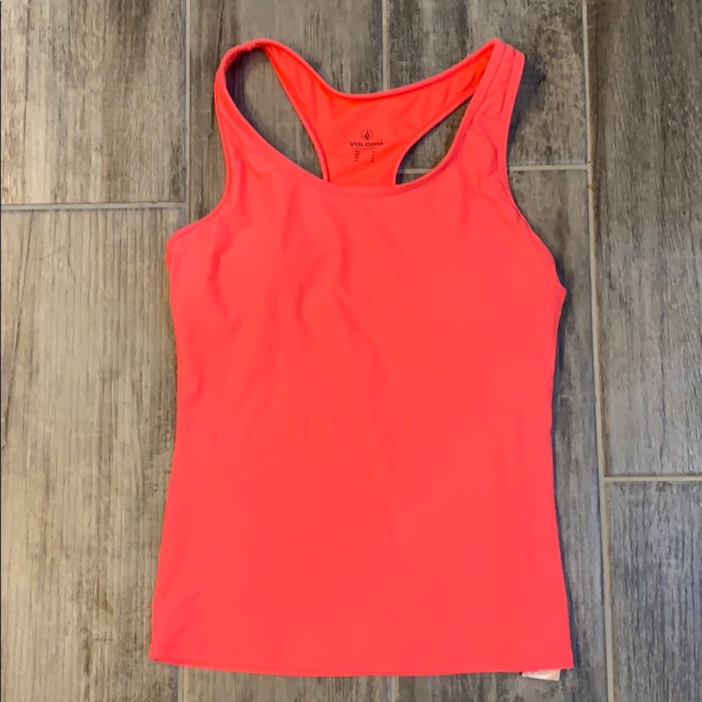 Volcom swim top neon orange size Medium